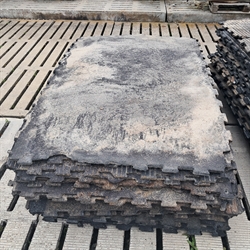 55 stk. brugte gummimåtter 20 mm. 180x120 cm. 2.sortering G101